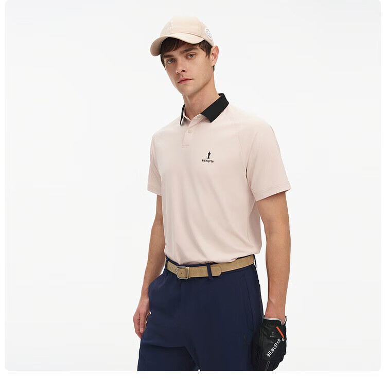 Biyinlefen Golf [Korean Imported Fabric] Spring Summer Men's Casual Sports Stretch Comfortable Soft Skin-friendly Short Sleeve Polo Shirt 17